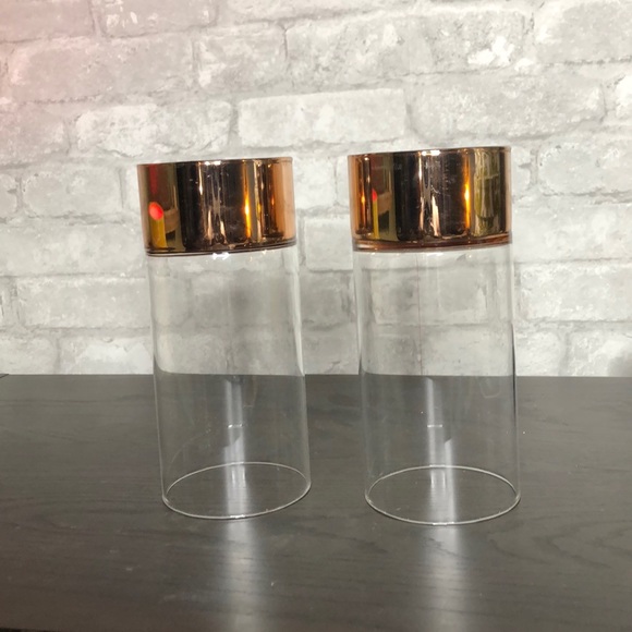 Other - Metallic & glass candle holders
